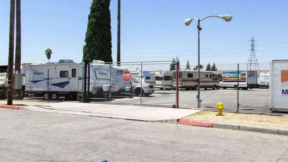 Fenced In RV Parking at Best Self Storage